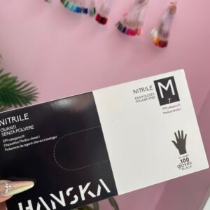 Guantes de nitrilo M negros