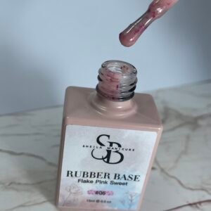 Base Rubber flake pink sweet