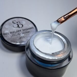 Gel builder milky white shimmer 15g