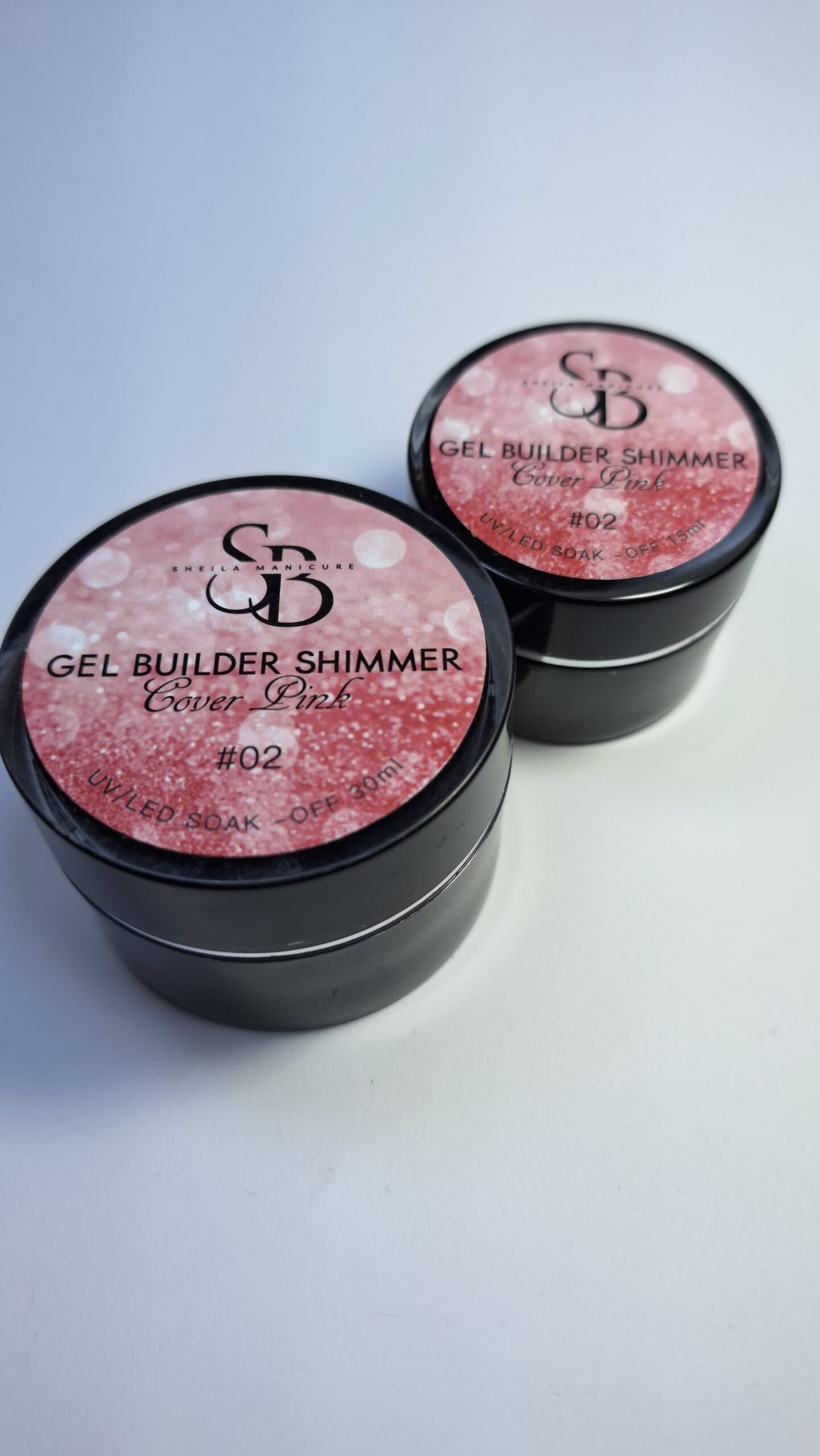 Gel builder cover pink shimmer 30g - Imagen 2