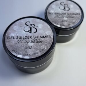 Gel builder 30g milky white shimmer