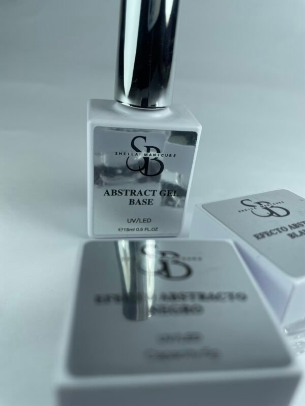 Efecto abstract base + gel blanco