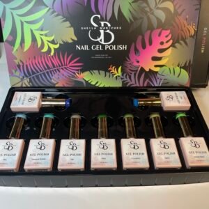 Colección de 9 esmaltes azules y verdes