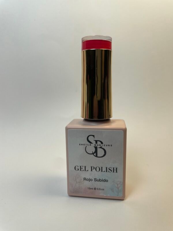 Gel polish rojo subido