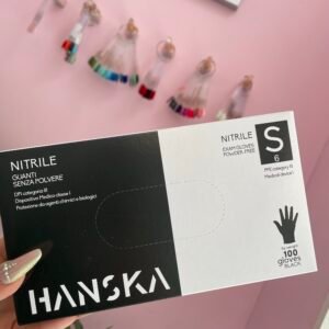 Guantes de nitrilo S negros